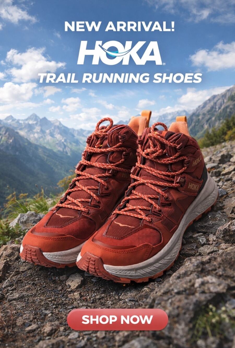 Hoka One One Anacapa Mid GORE-TEX Women's Hiking Boots In Hot Sauce Sz 6.5B